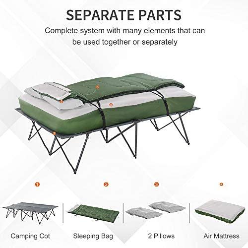 Folding Camping Cot with Pillows P601