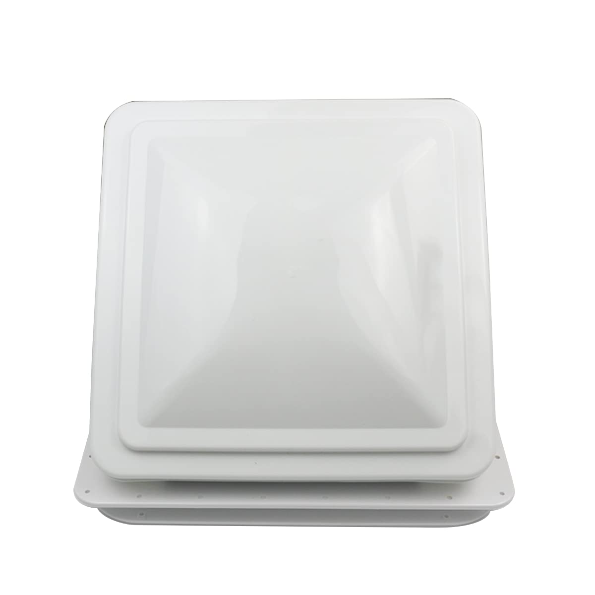 14" RV Roof Vent with 12V Fan, White V179