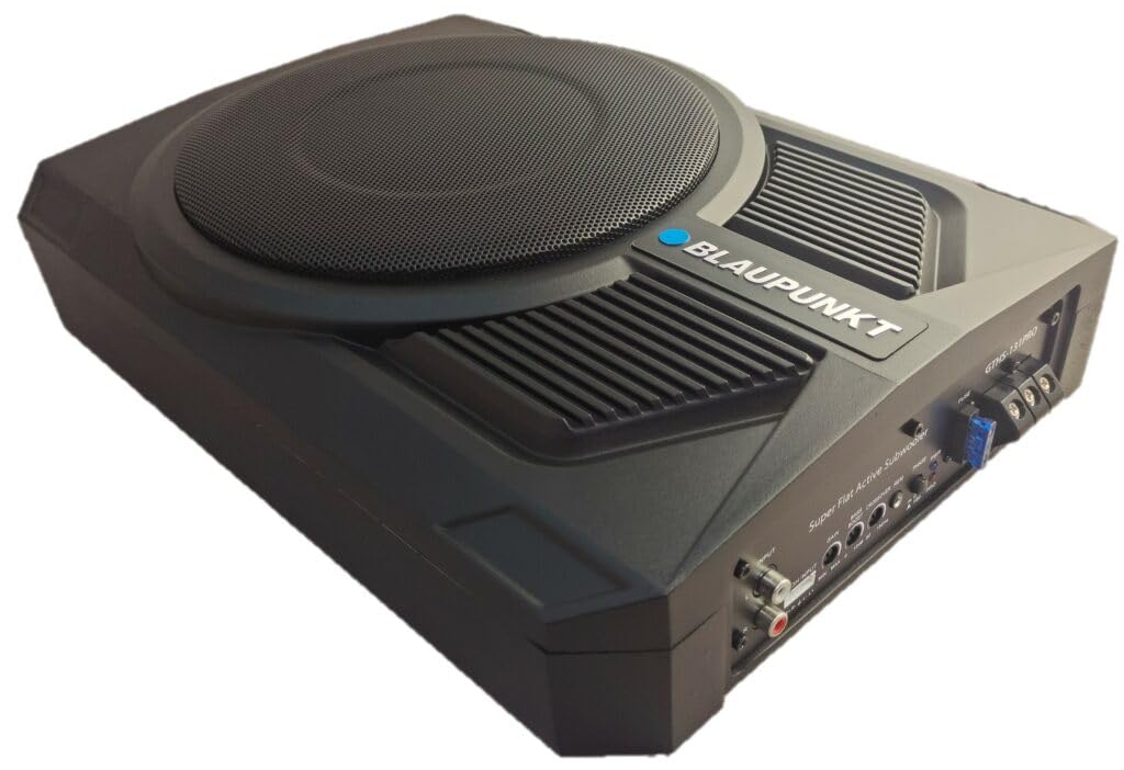 10-inch Powered Underseat Subwoofer Enclosure with Built-in Amplifier Y4323