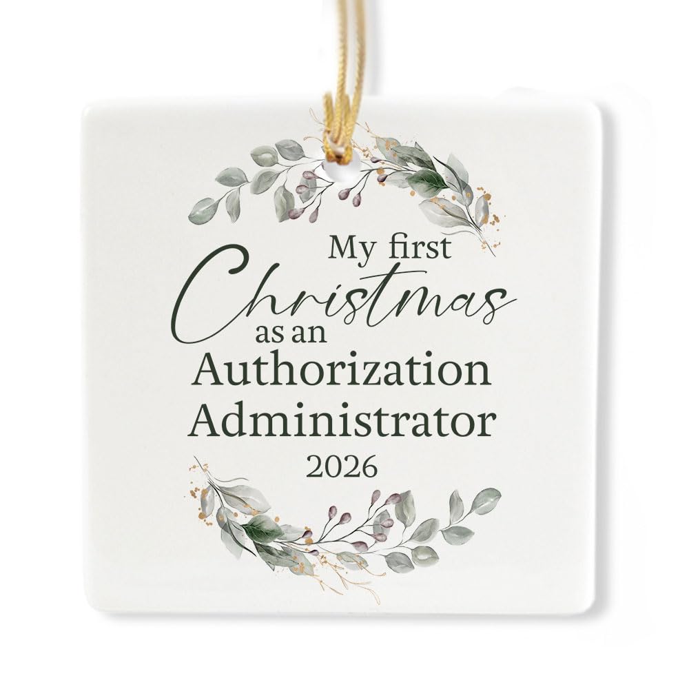 Ceramic 3-inch Square Ornament T22150