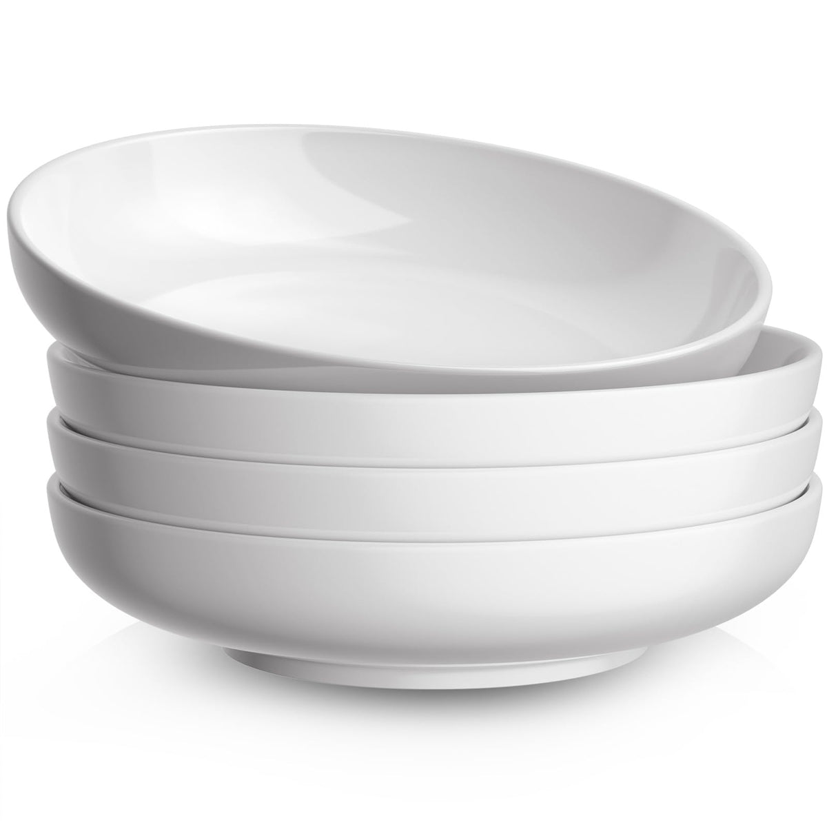 30oz Set of 4 White Porcelain Pasta Bowls G6186