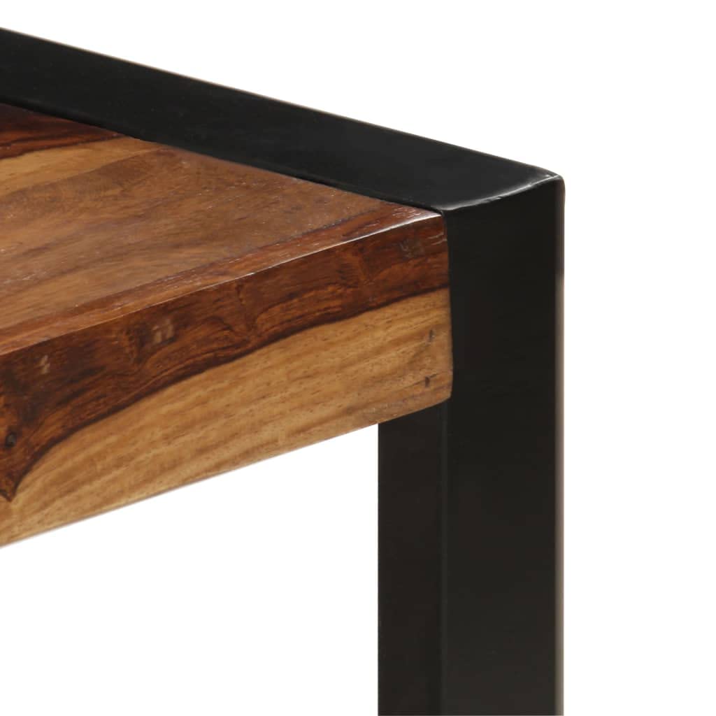 Farmhouse Coffee Table with Storage Cabinets Solid Sheesham Wood I7611