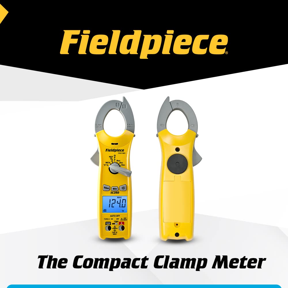 Compact HVACR Clamp Multimeter with Temperature, Capacitance & Backlight Z2707