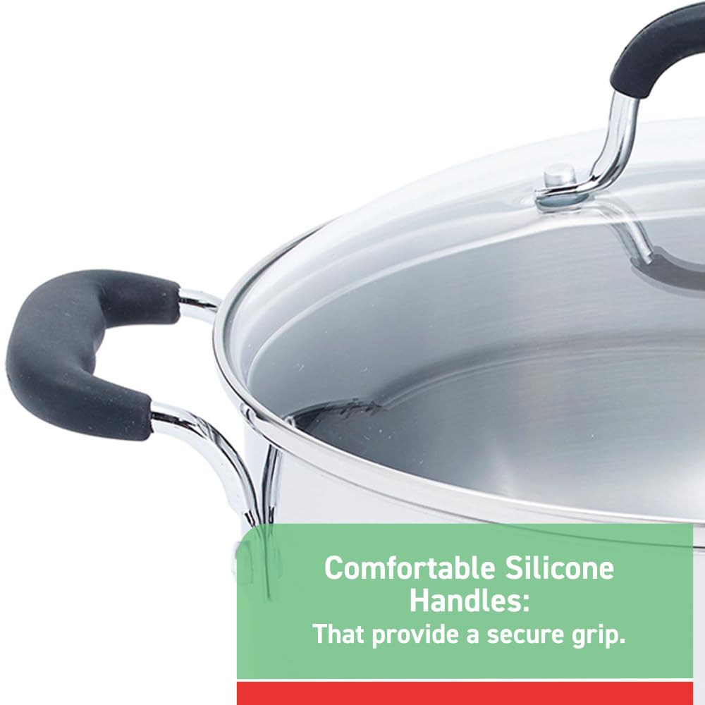 Stainless Steel 12 qt Stock Pot with Lid N8644