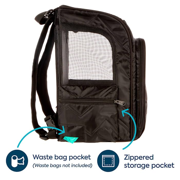 Black Medium Convertible Pet Carrier & Backpack U257