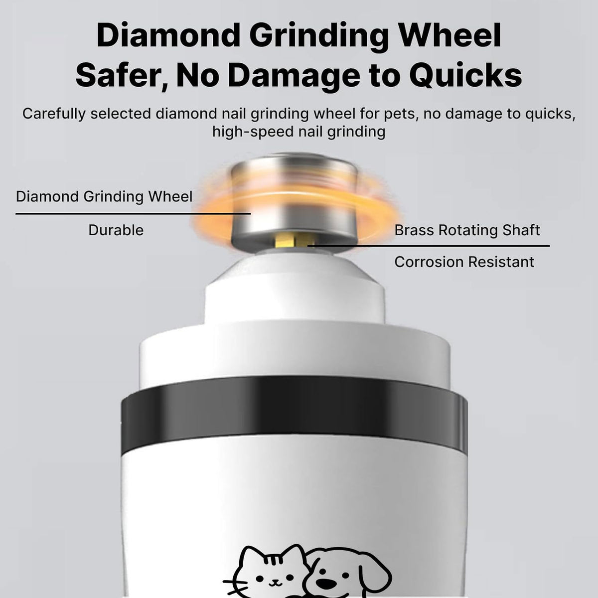Dog Nail Grinder with Light Z995