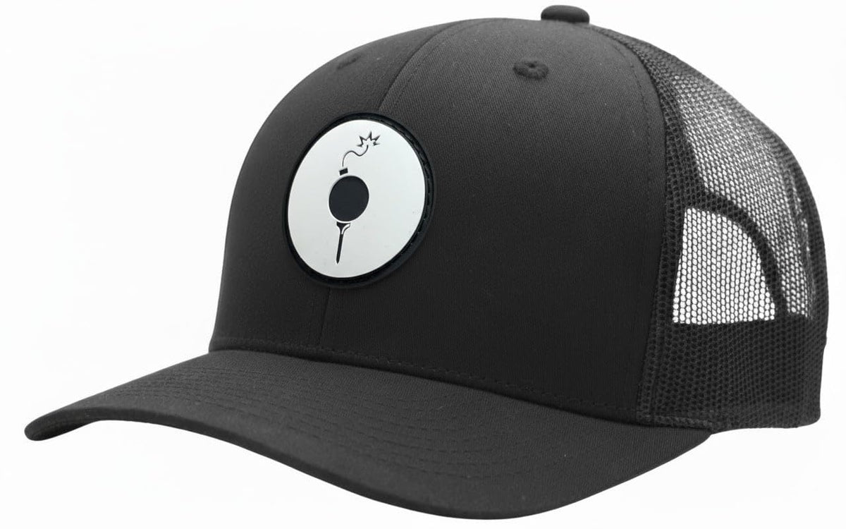 Golf Trucker Hat with Mesh Back and Adjustable Snap M781
