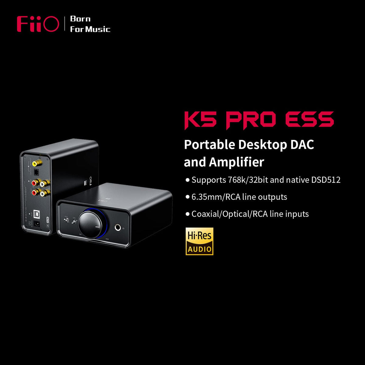 Portable Desktop Stereo Headphone Amplifier DAC W340