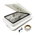 14" RV Roof Vent with 12V Fan, White V179