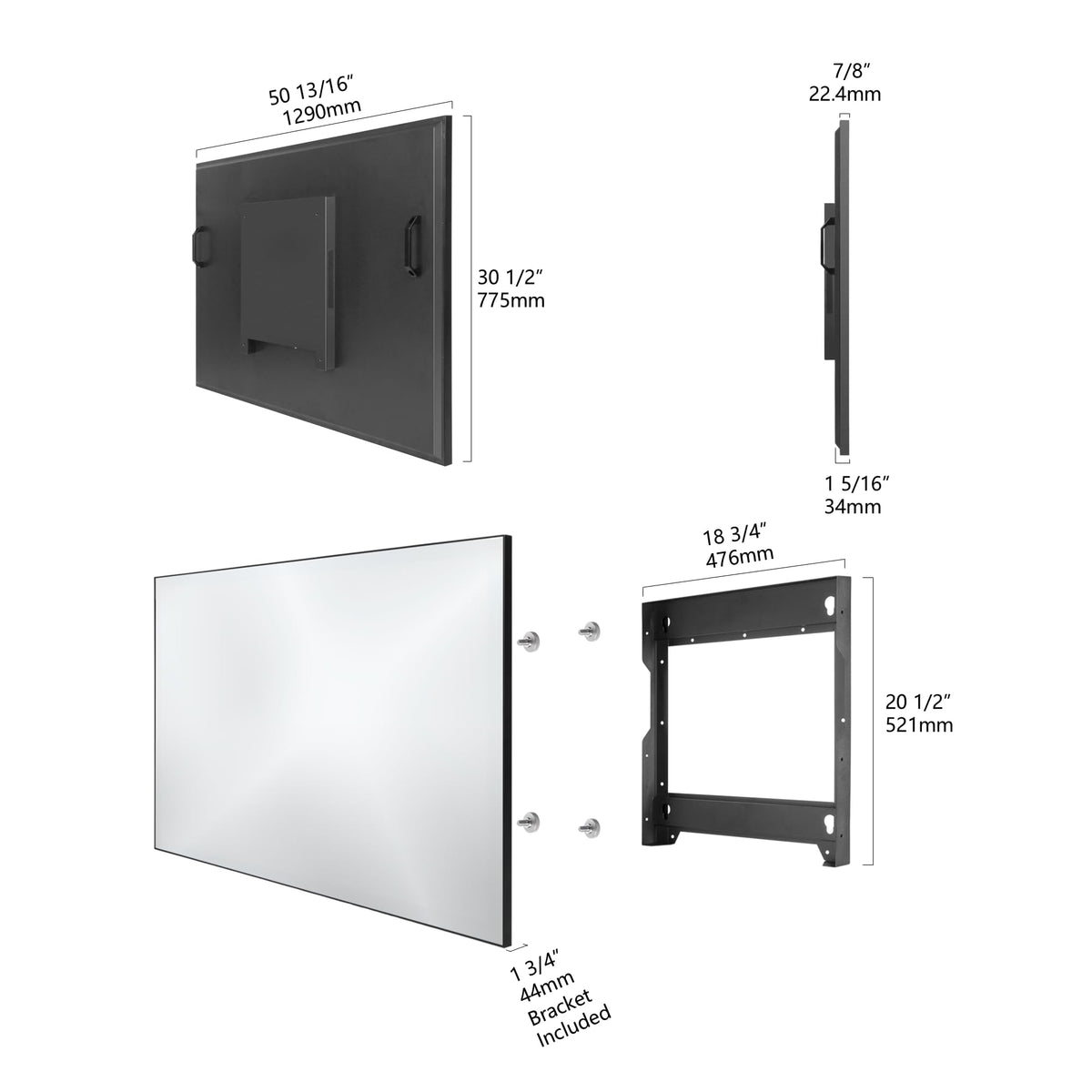 55 Inch 4K UHD Waterproof Smart Mirror TV G171