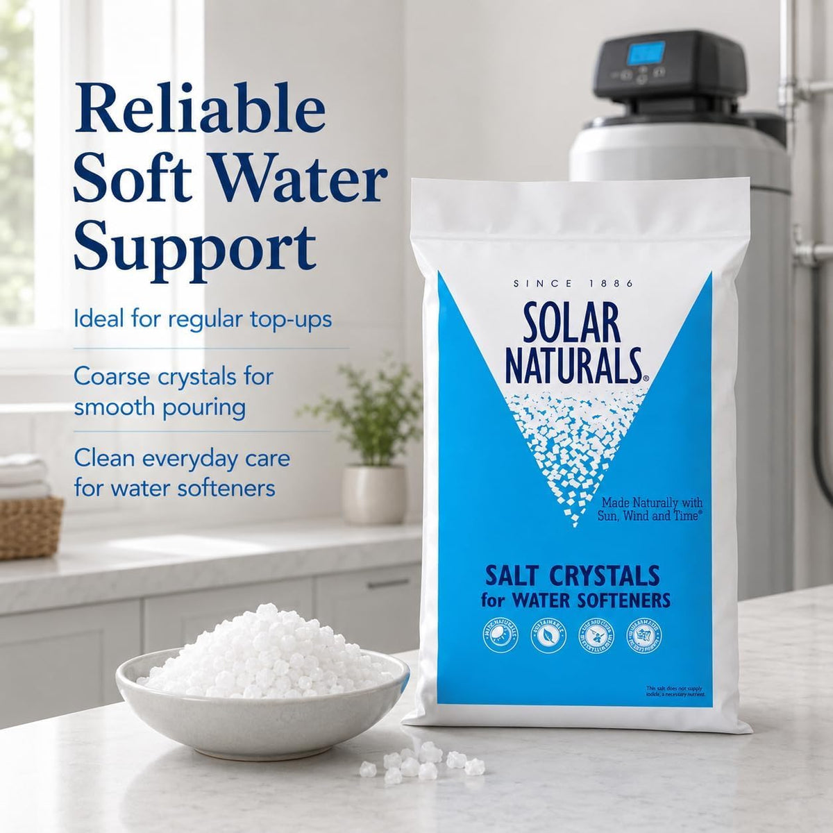 Water Softener Salt Crystals 40lb 2 Pack R423004