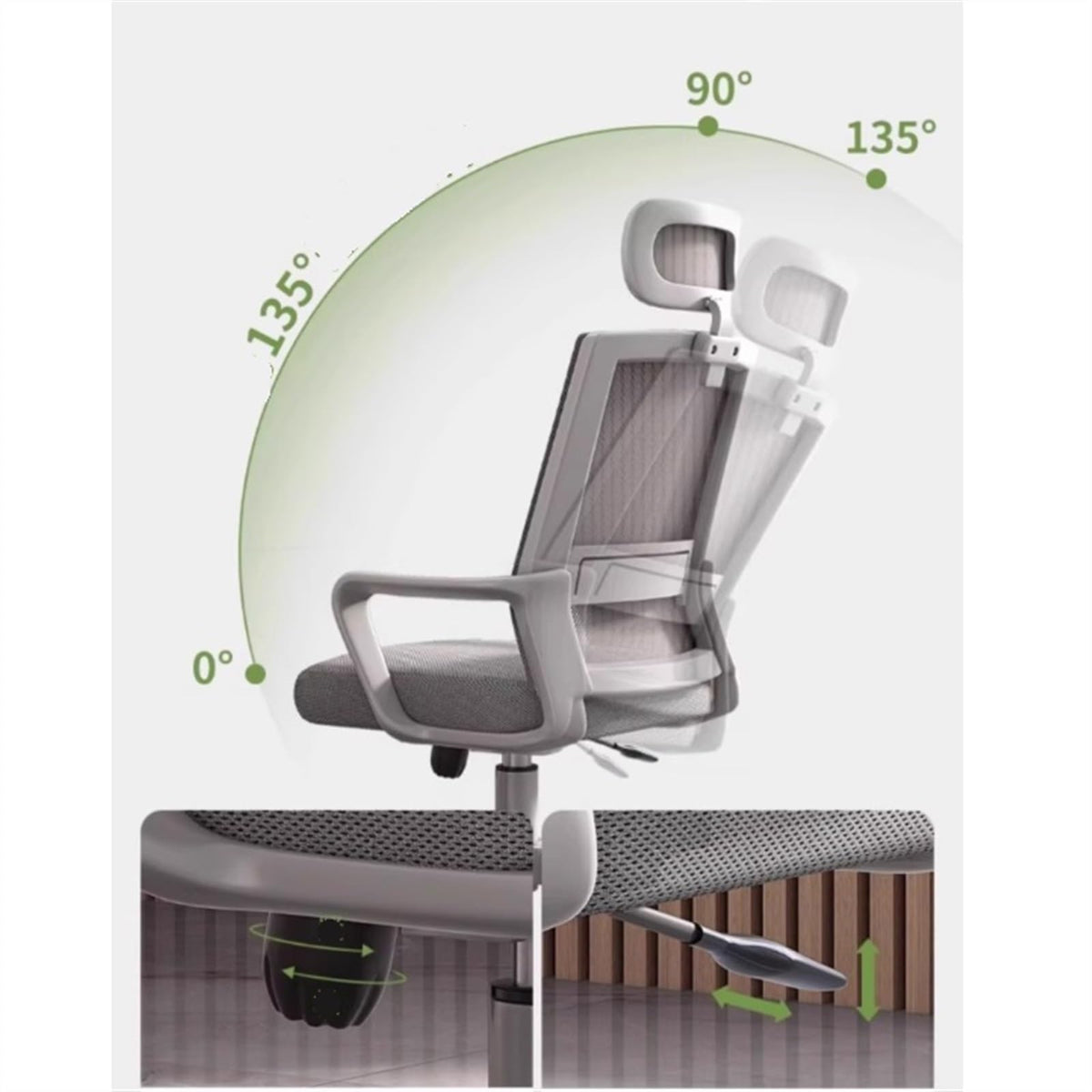 Ergonomic Mesh High Back Office Chair Q63714