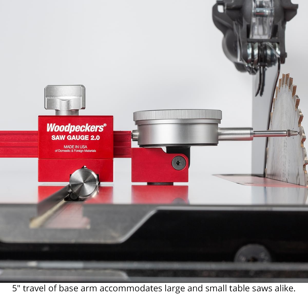 Saw Gauge with Dial Indicator and Extendable Arm N658