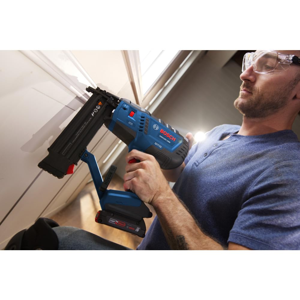 18V Brushless 18-Gauge Brad Nailer Kit with Battery and Charger Y7903