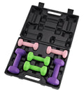 Neoprene Hex Dumbbell Set with Rack V56185