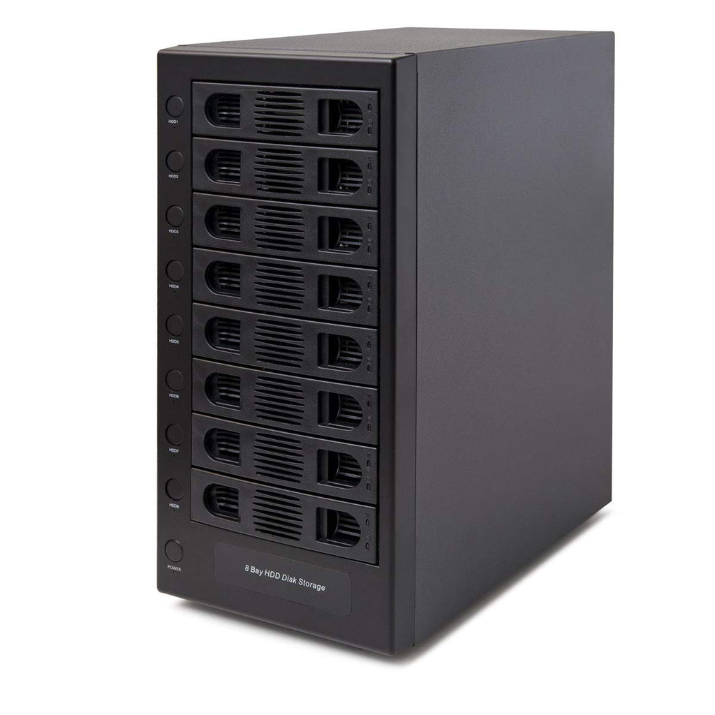 8 Bay Tool Less Hot Swap 2.5" 3.5" SATA USB 3.0 Enclosure C1153