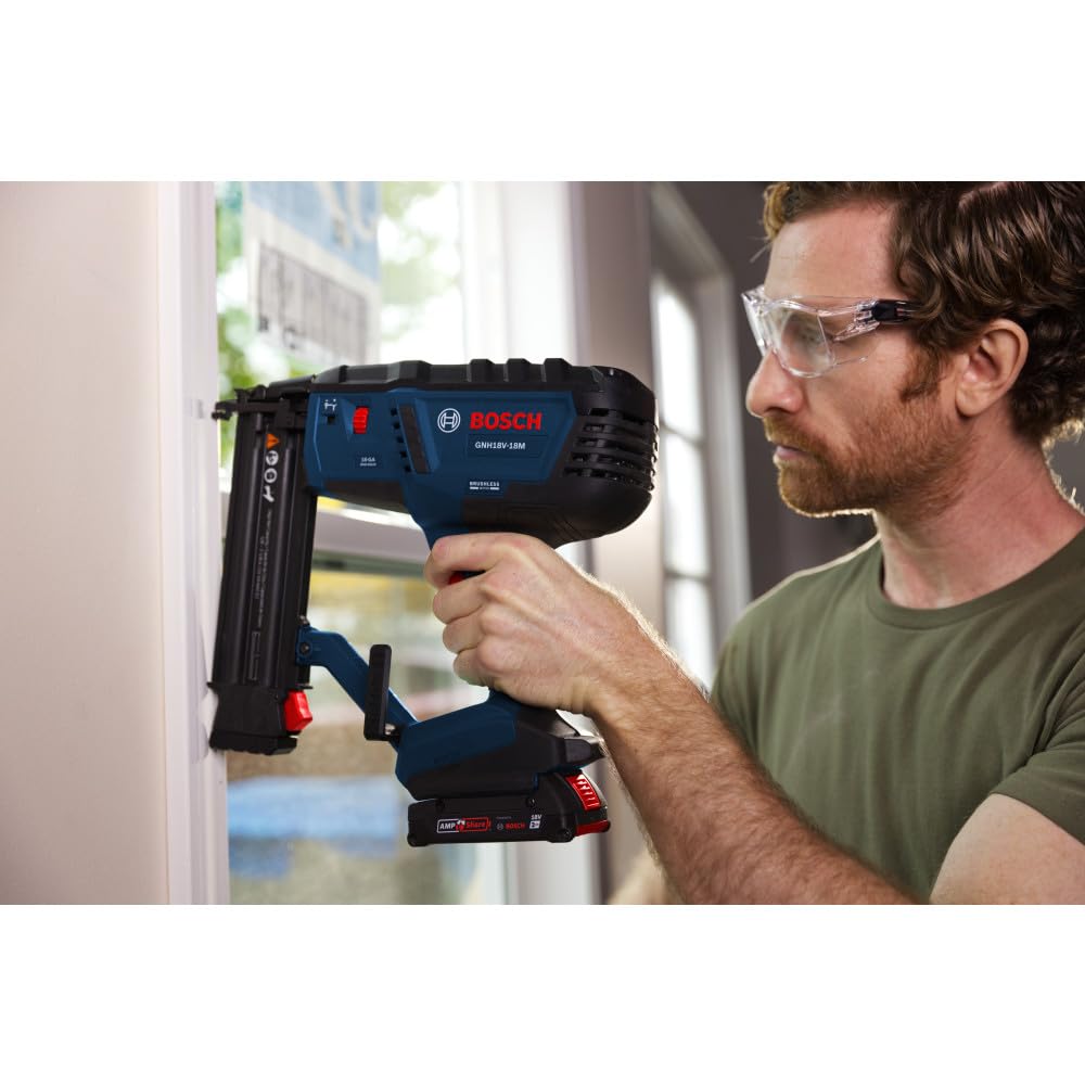 18V Brushless 18-Gauge Brad Nailer Kit with Battery and Charger Y7903