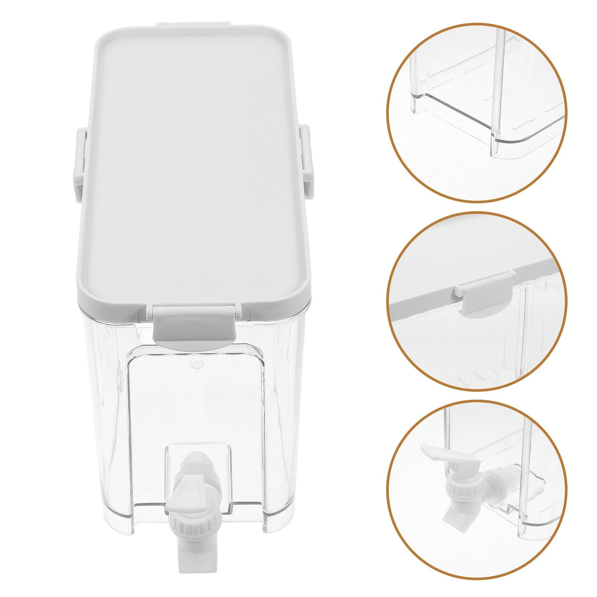 Refrigerator Water Jug with Faucet Large Capacity Beverage Dispenser P727