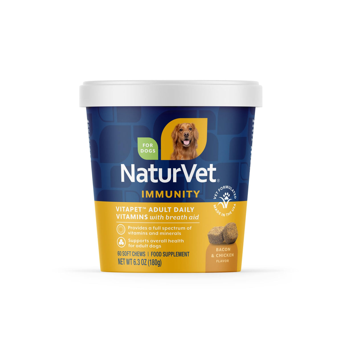 Adult Daily Vitamins with Breath Aid for Dogs 60 Ct D474