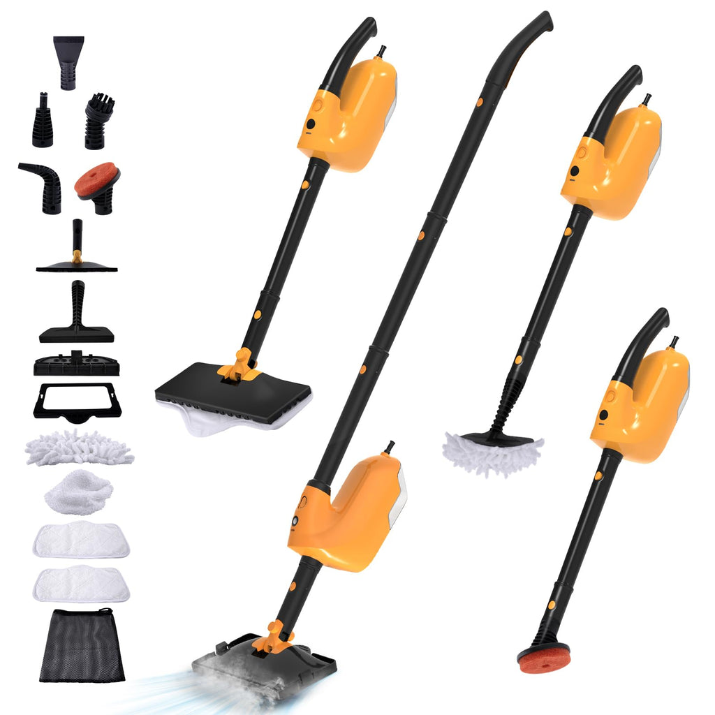 Steam Mop with 23FT Cord, 12OZ Removable Tank U474