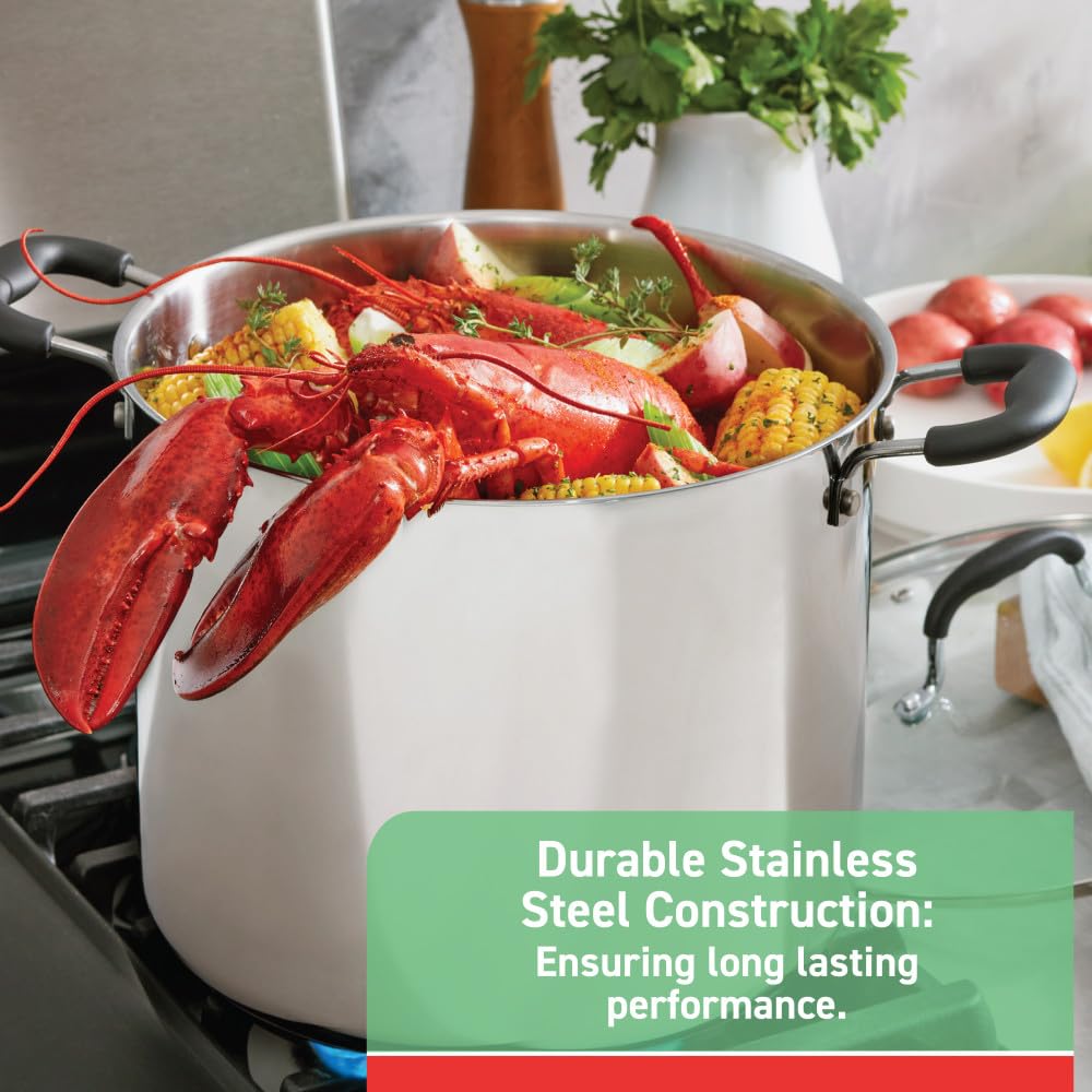 Stainless Steel 12 qt Stock Pot with Lid N8644