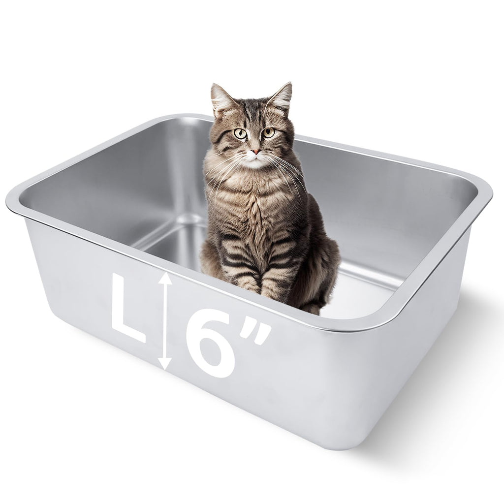Stainless Steel Cat Litter Box U629