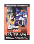 Football Trading Card Blaster Box with 1 Metal Autograph K374