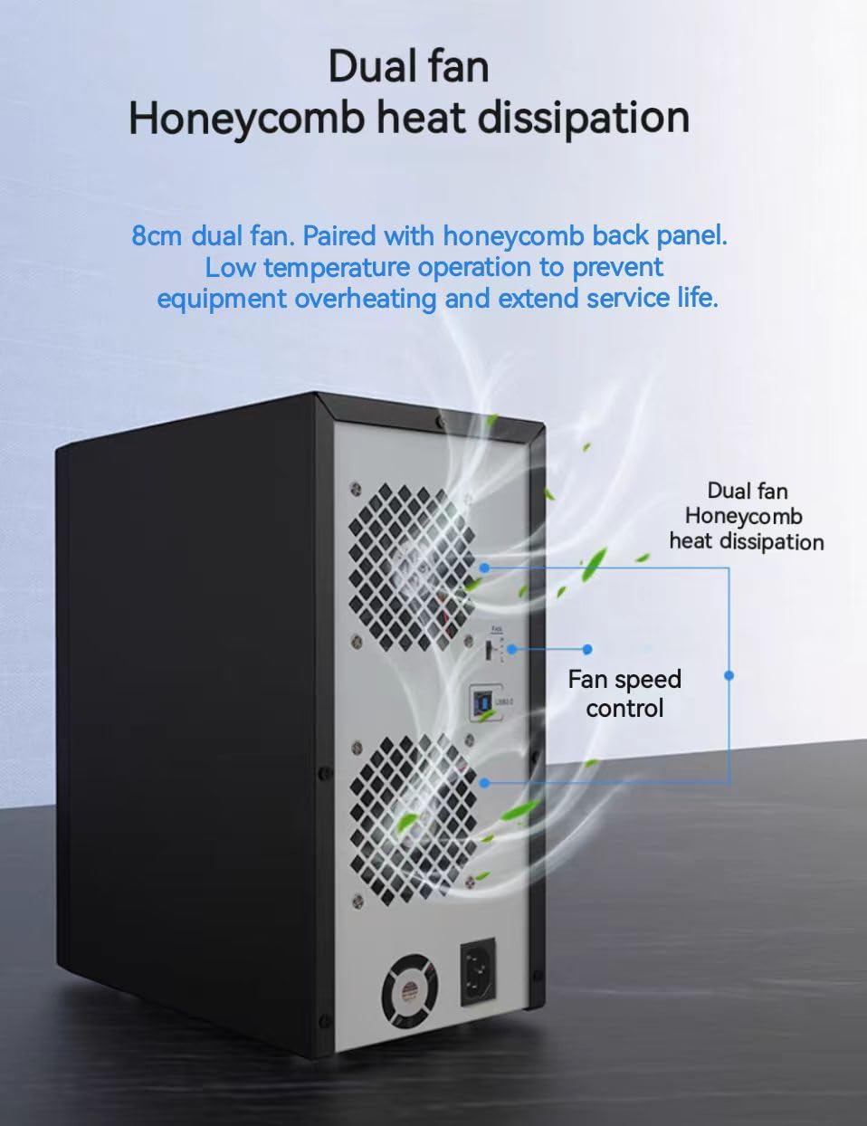 8 Bay Tool Less Hot Swap 2.5" 3.5" SATA USB 3.0 Enclosure C1153
