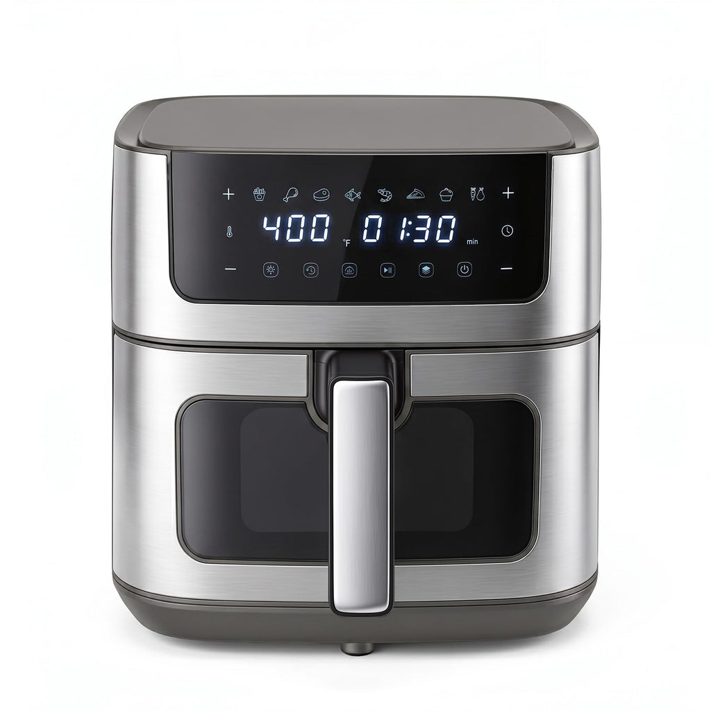 8-in-1 Air Fryer 6 Quarts with Presets and Window O4855