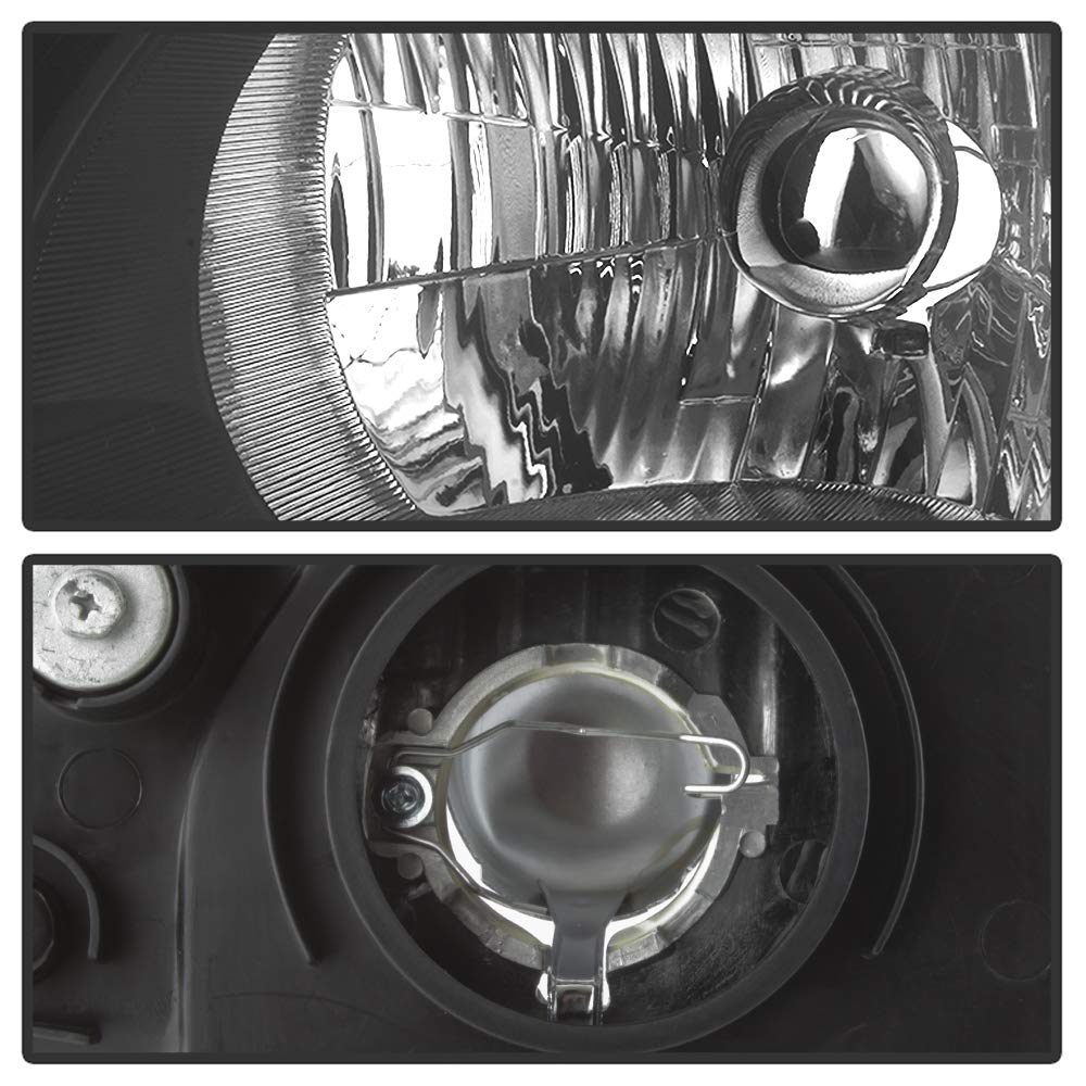 2002-2004 Honda CRV Black Housing Headlights Driver & Passenger O8234