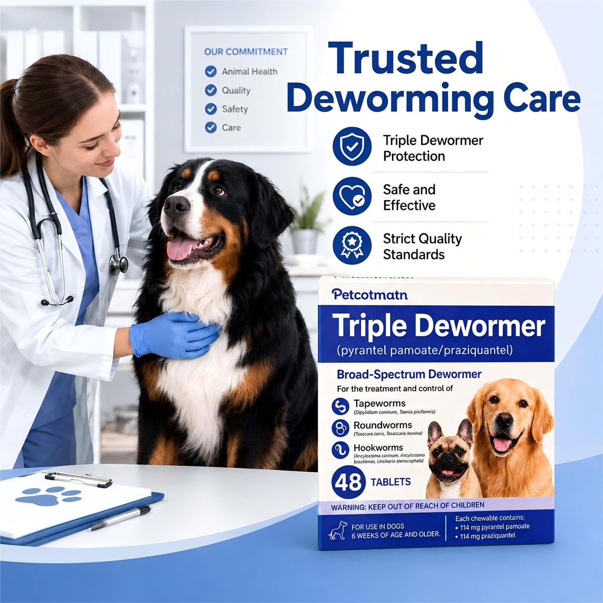 Dog Dewormer Tablets 48 Count S27338