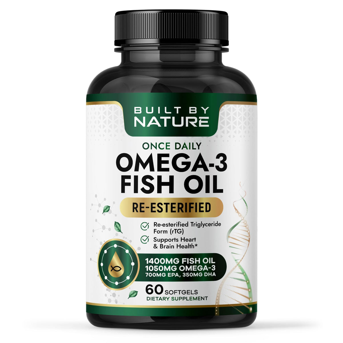 Omega 3 Fish Oil 1400 mg 60 Softgels L782106