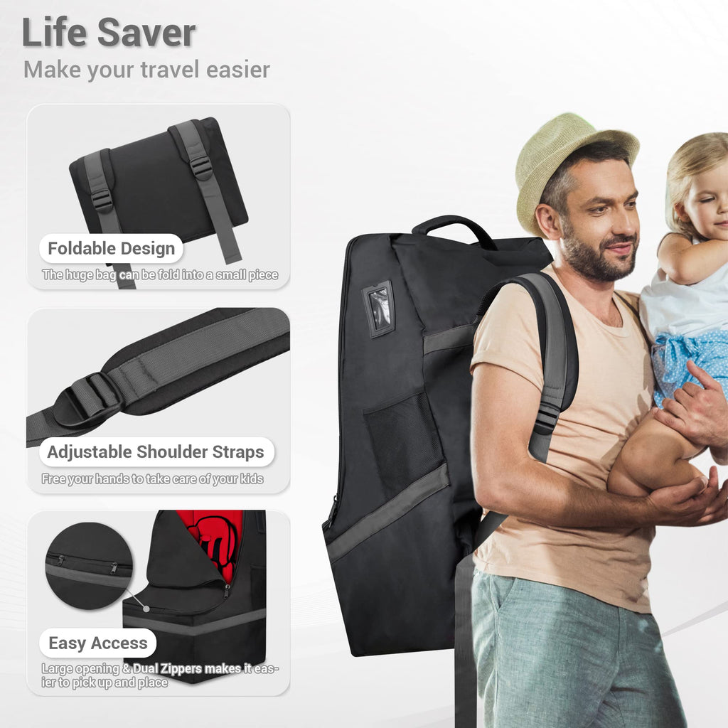 Padded Gray Car Seat Travel Bag R733692