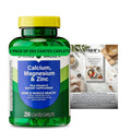 Calcium Magnesium Zinc Vitamin D3 Dietary Supplement 250 Coated Caplets Z944