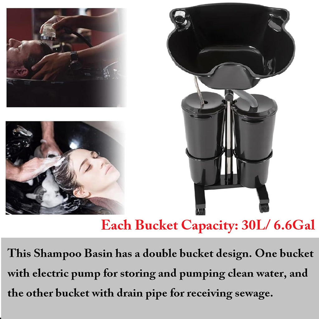 Shampoo Bowl with Electric Pump and Bucket Q95443