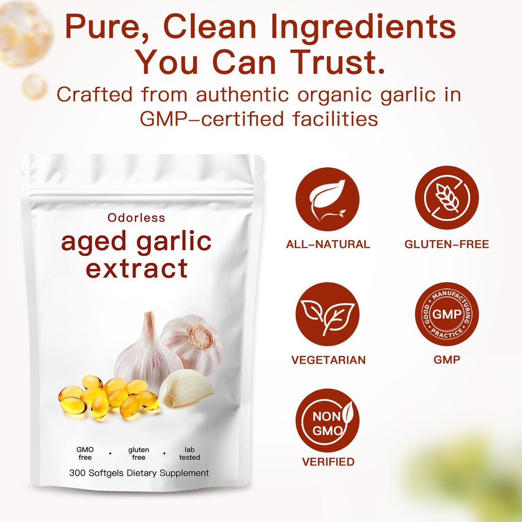 Odorless Organic Garlic Capsules L2081
