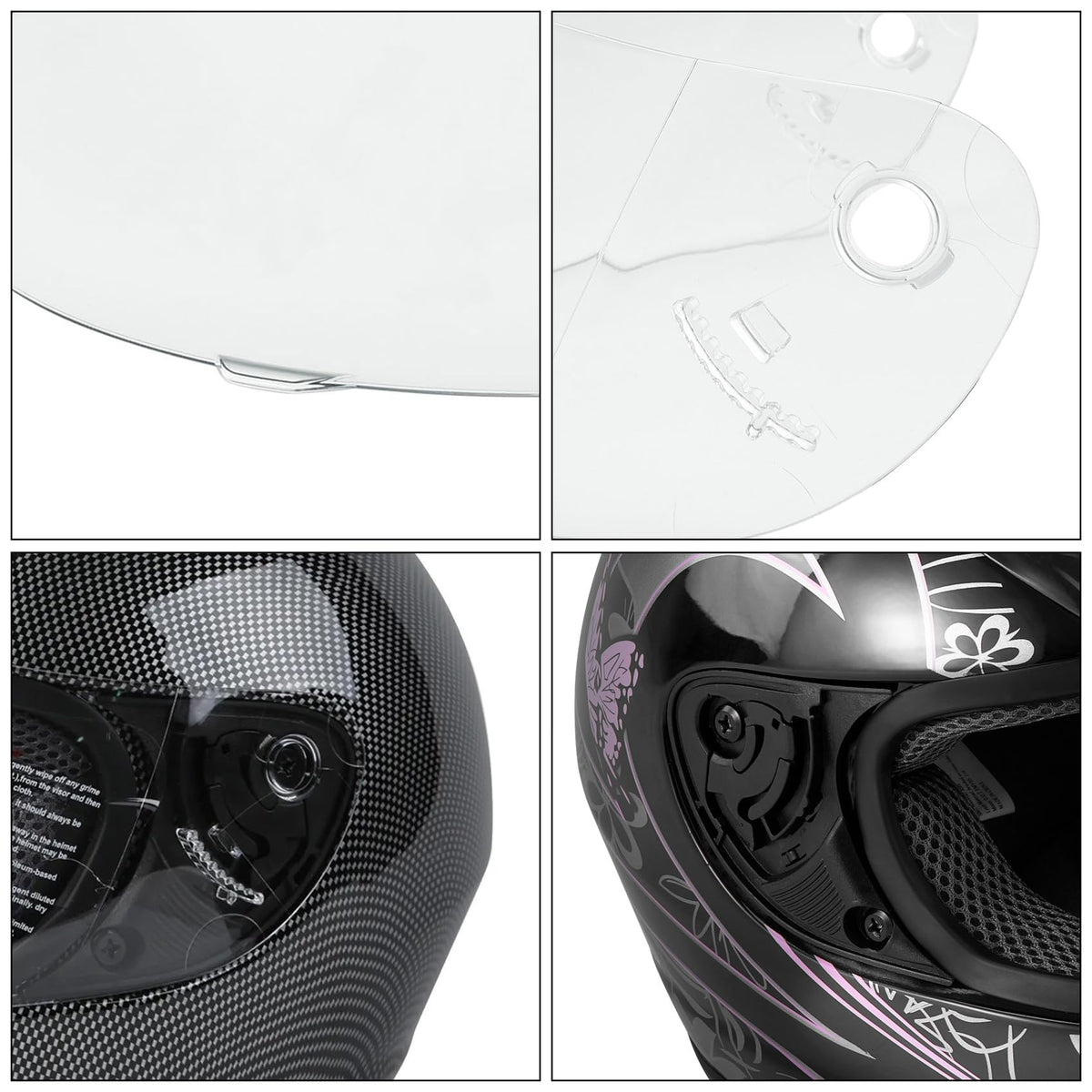 Motorcycle Flip Up Full Face Helmet Visor X8753