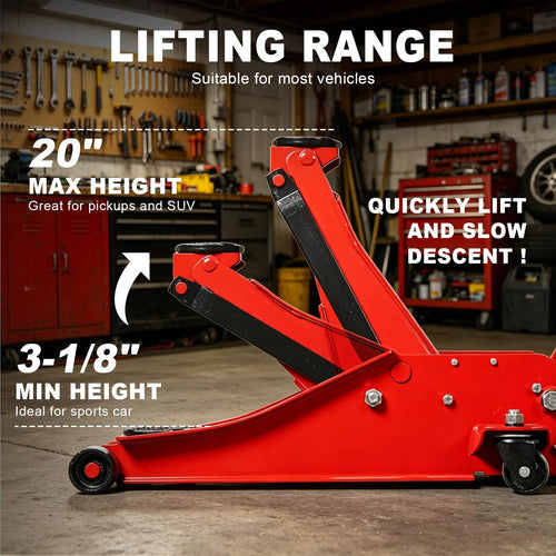 3 Ton 6600LBS Capacity Hydraulic Floor Jack U863