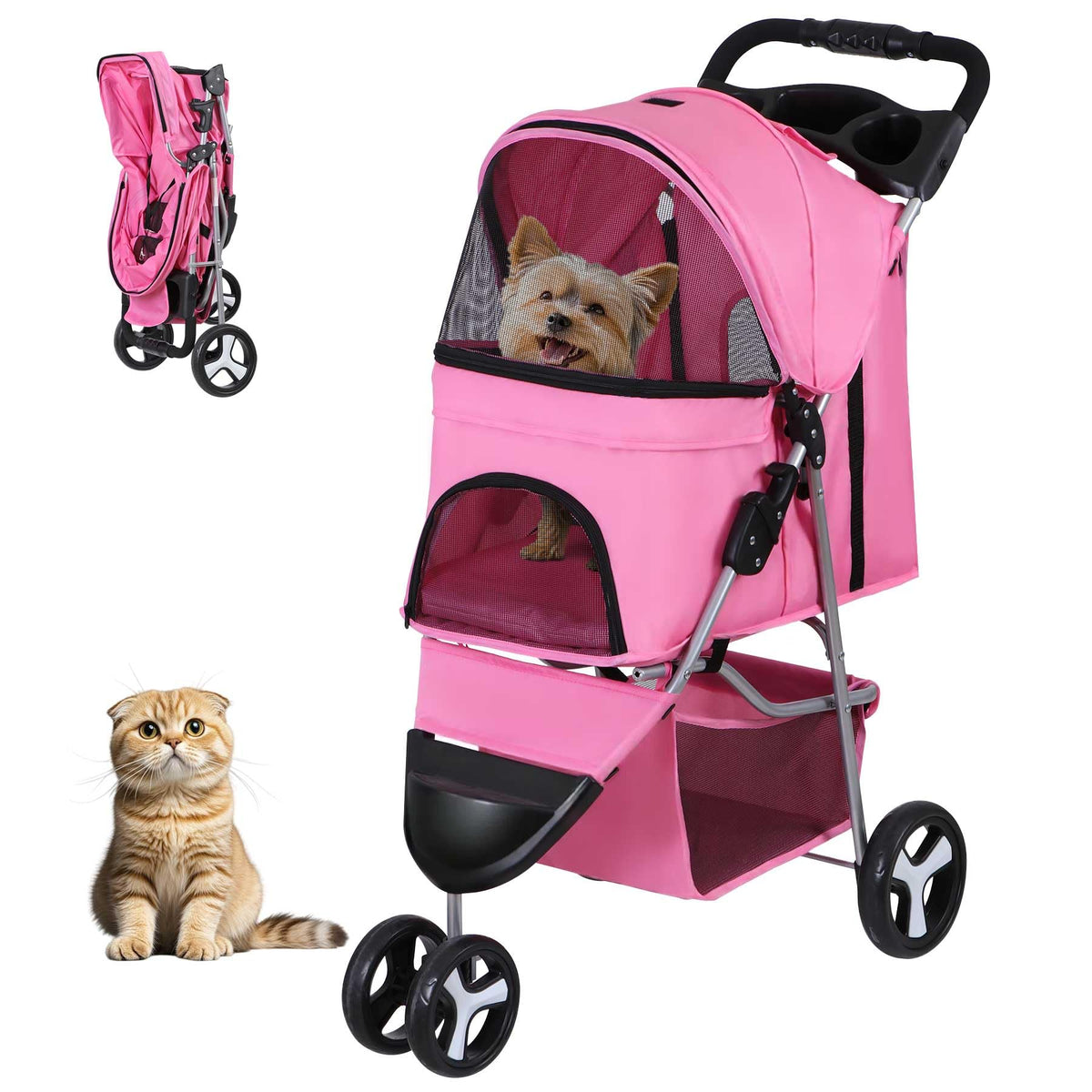 Foldable Pet Stroller S6887