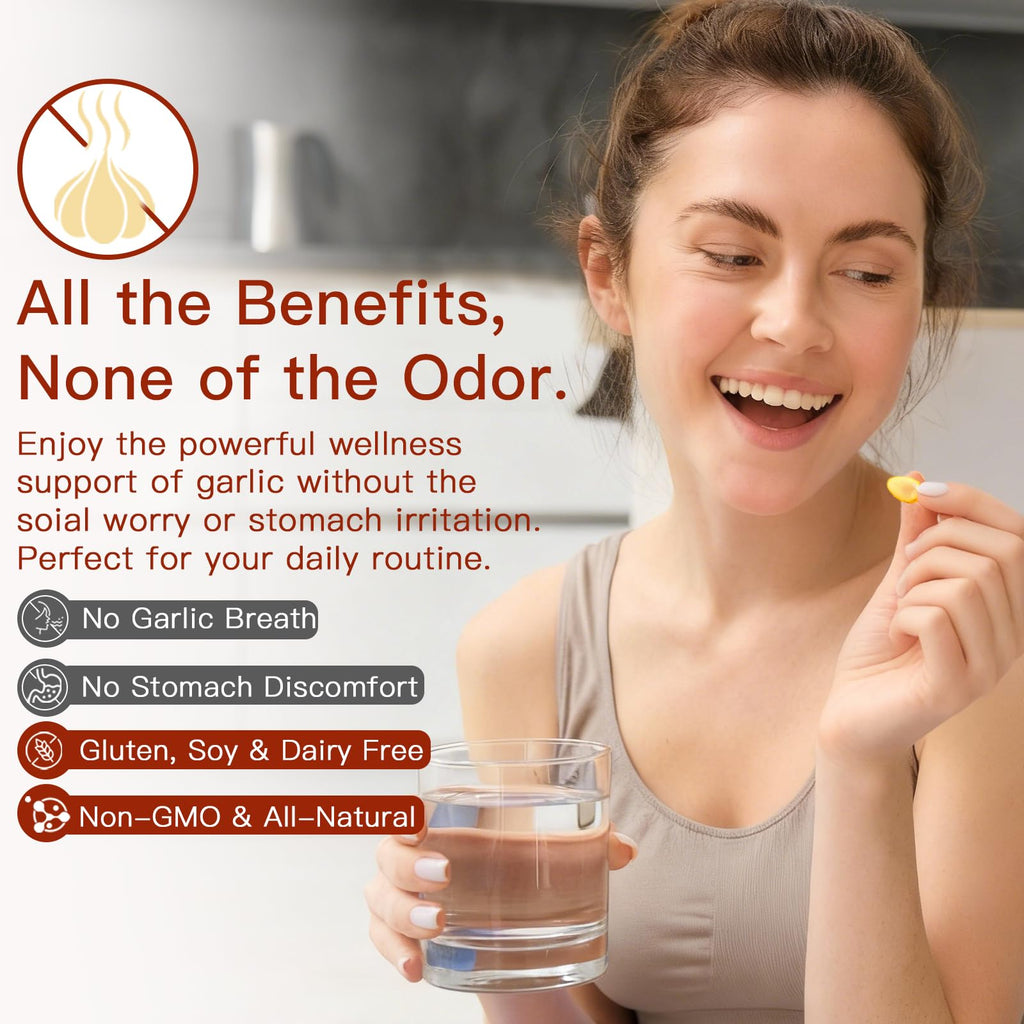 Odorless Organic Garlic Capsules L2081