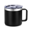 14 oz Insulated Stainless Steel Travel Coffee Mug with Handle and Lid P389