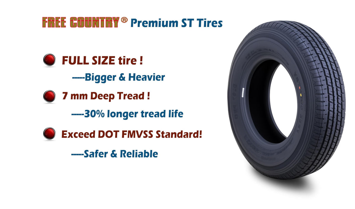 Trailer Tire ST205/75R15 8PR LRD 107N Q201