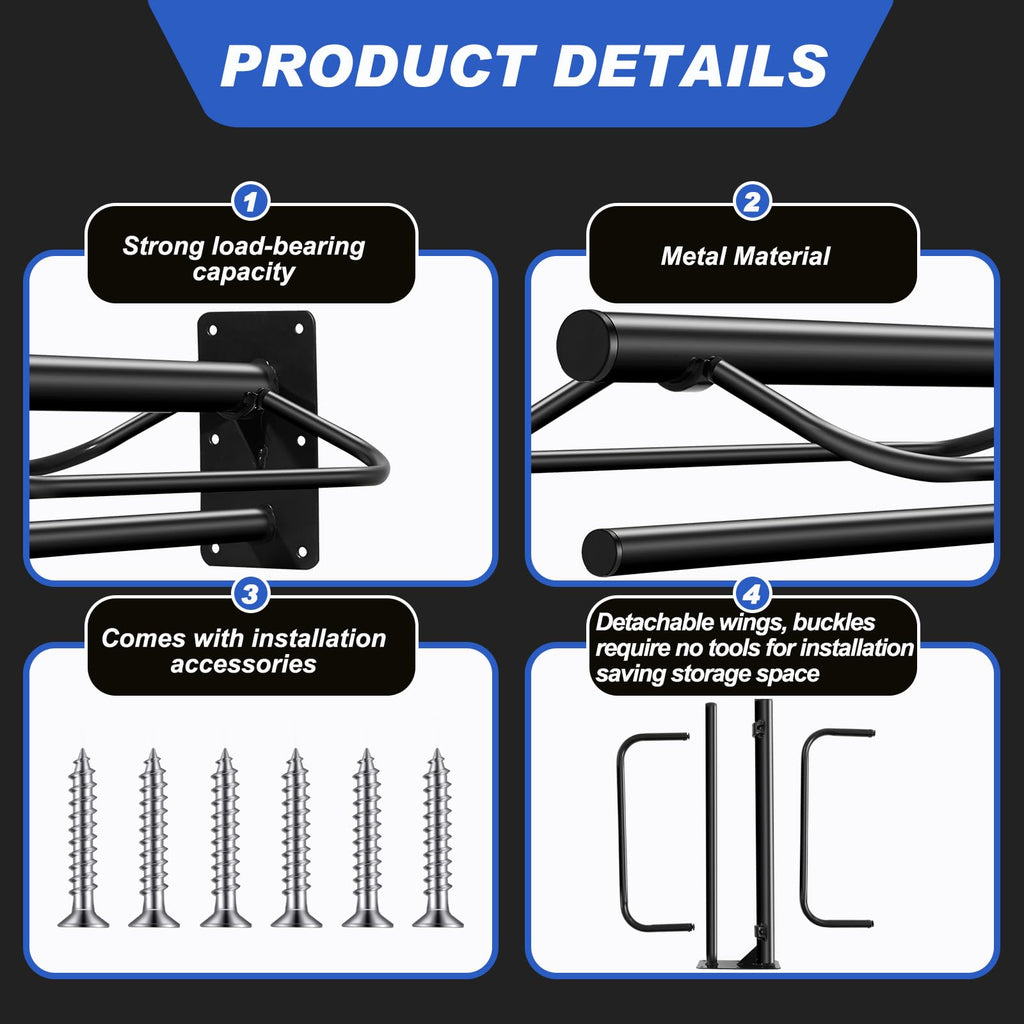 12 Pack Wall Mount Saddle Rack with Bridle Hooks K8658