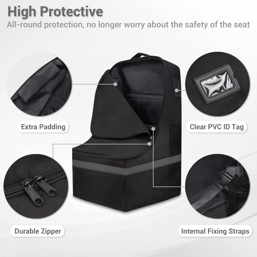 Padded Gray Car Seat Travel Bag R733692