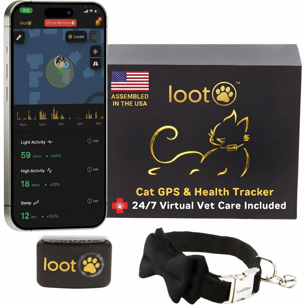 GPS Cat Tracker Collar Z8247