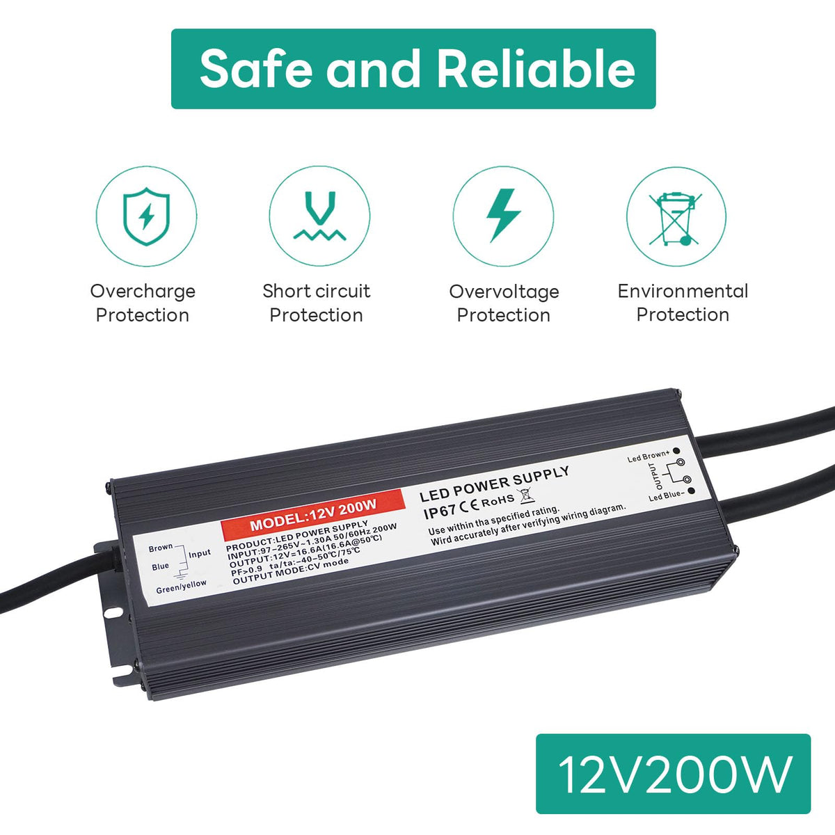 200W 12V LED Power Supply O89168
