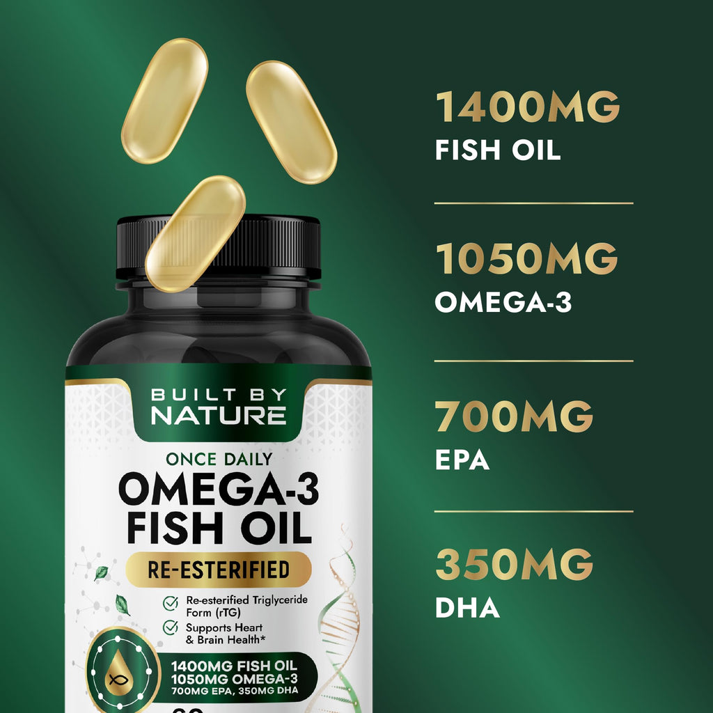 Omega 3 Fish Oil 1400 mg 60 Softgels L782106