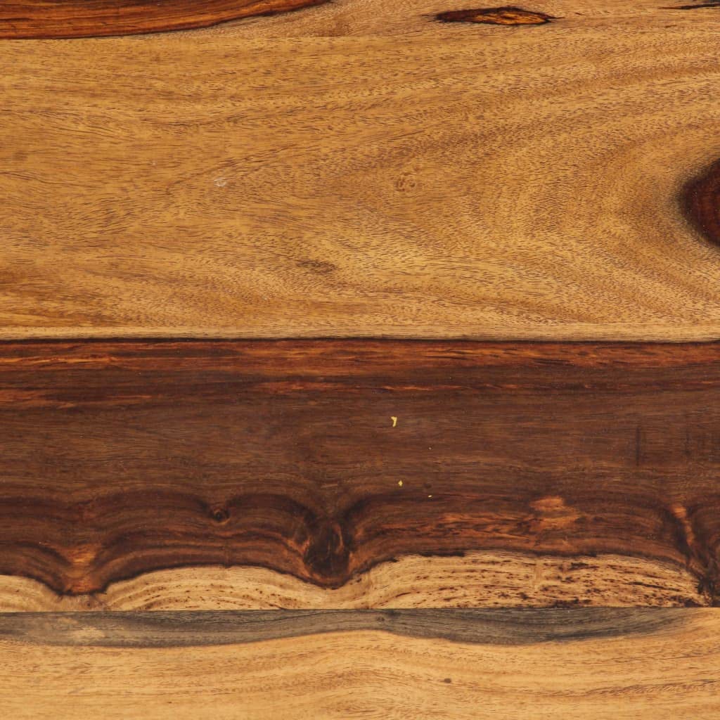 Farmhouse Coffee Table with Storage Cabinets Solid Sheesham Wood I7611