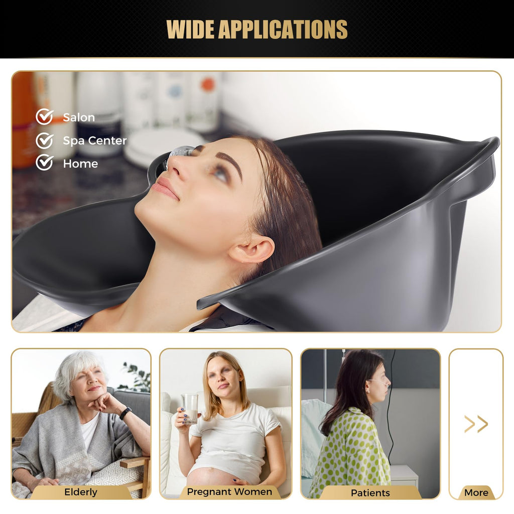 Portable Adjustable Shampoo Bowl with Electric Pump C4450