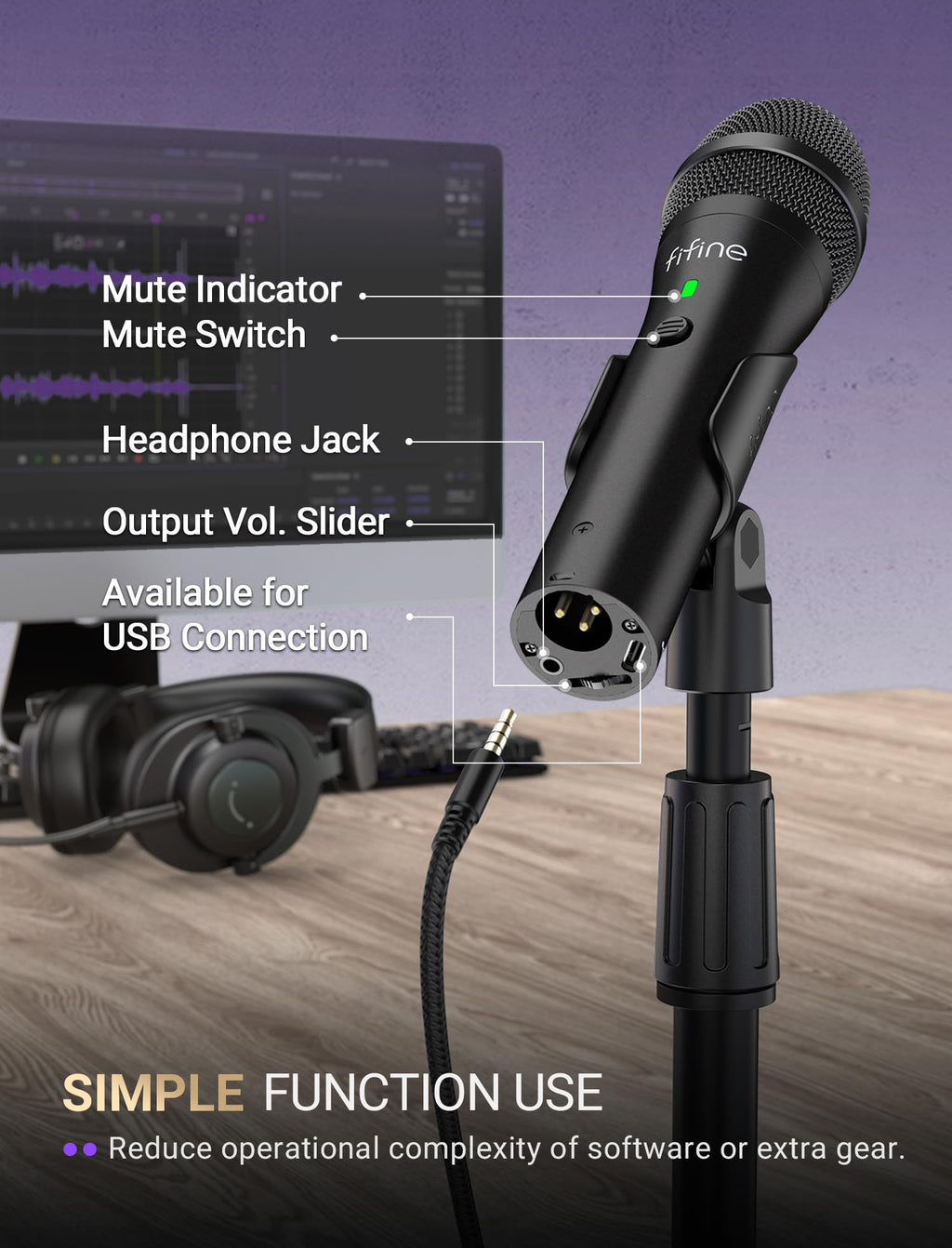 USB/XLR Dynamic Microphone N560032